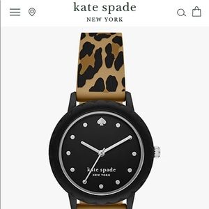 Kate Spade Morningside leopard silicone watch